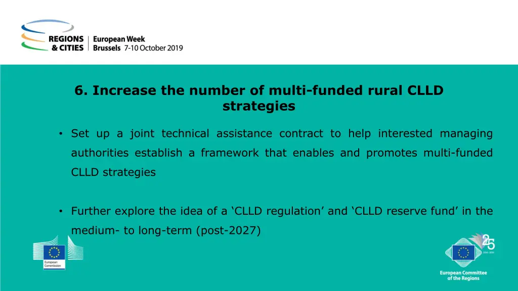 6 increase the number of multi funded rural clld