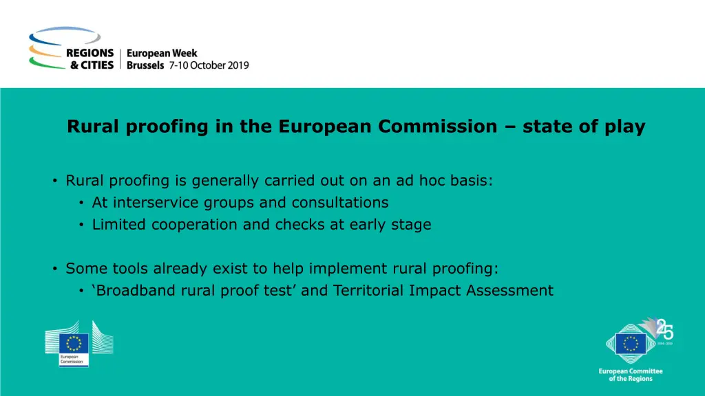 rural proofing in the european commission state