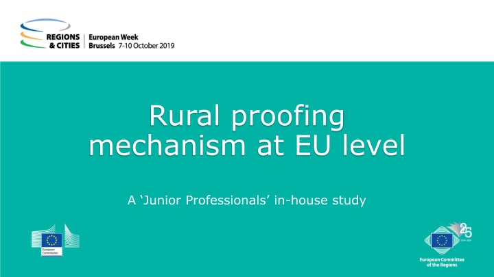 rural proofing mechanism at eu level