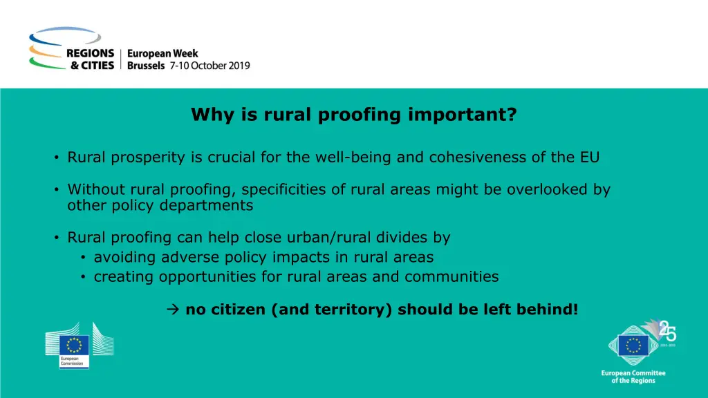 why is rural proofing important
