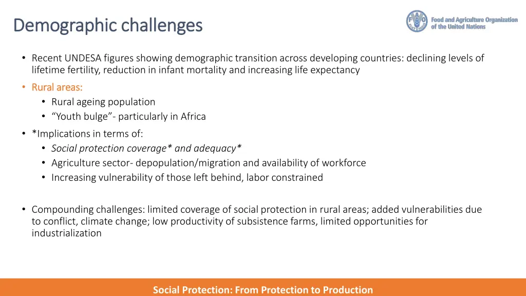 demographic challenges demographic challenges