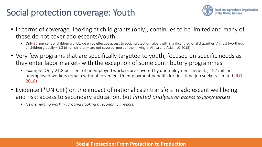 social protection coverage youth social
