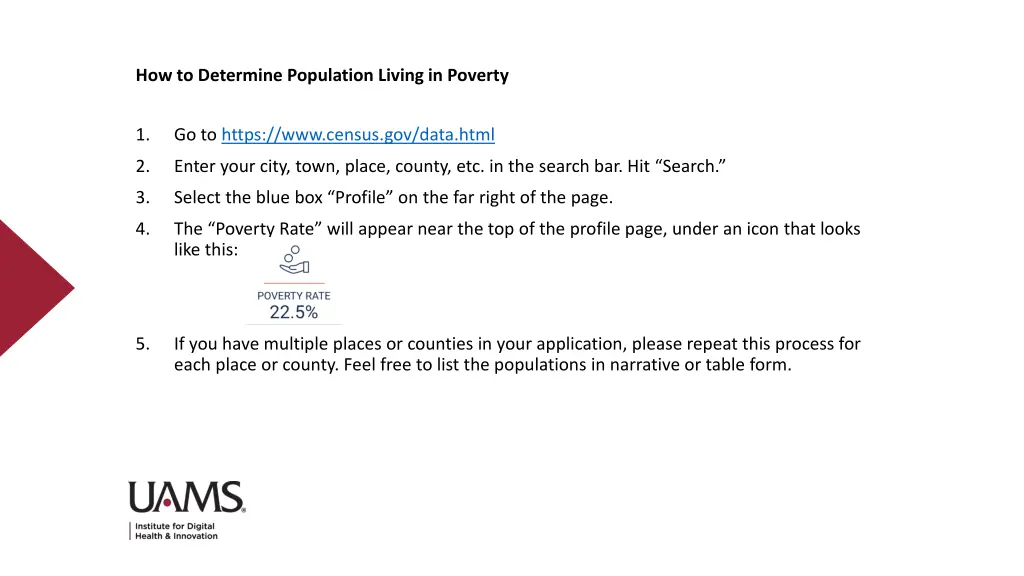 how to determine population living in poverty