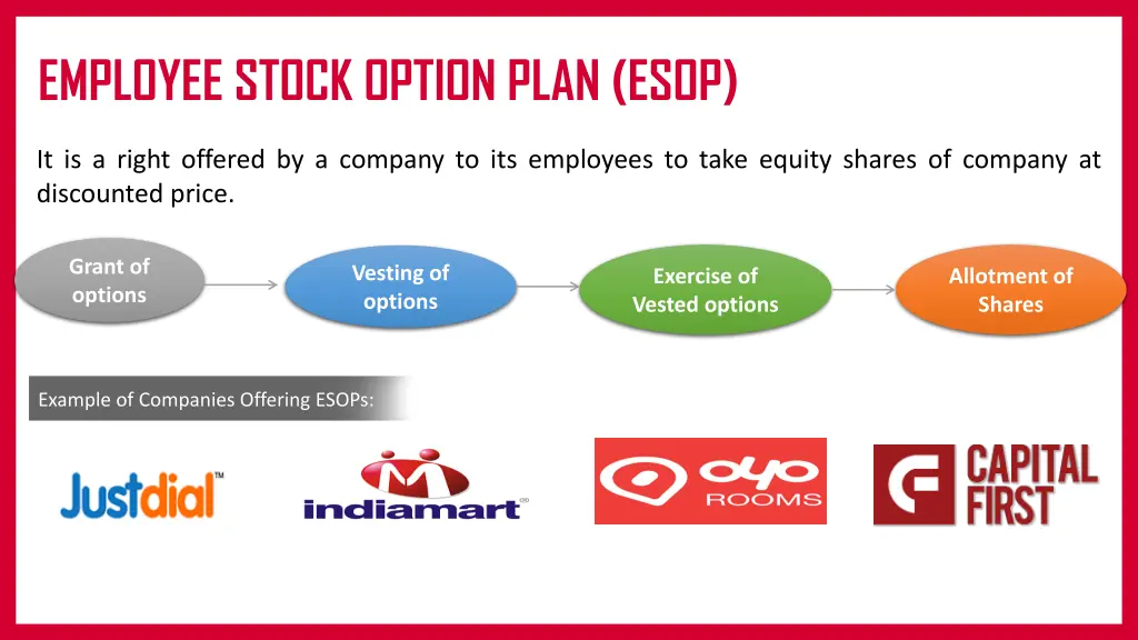 employee stock option plan esop