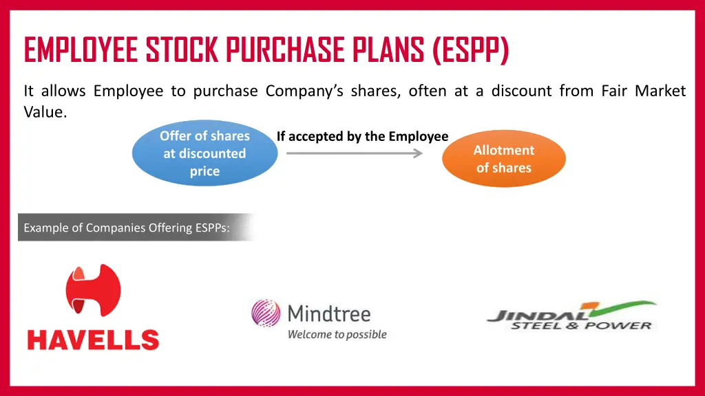 employee stock purchase plans espp