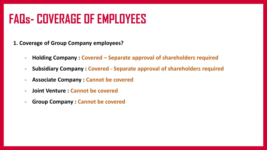 faqs coverage of employees