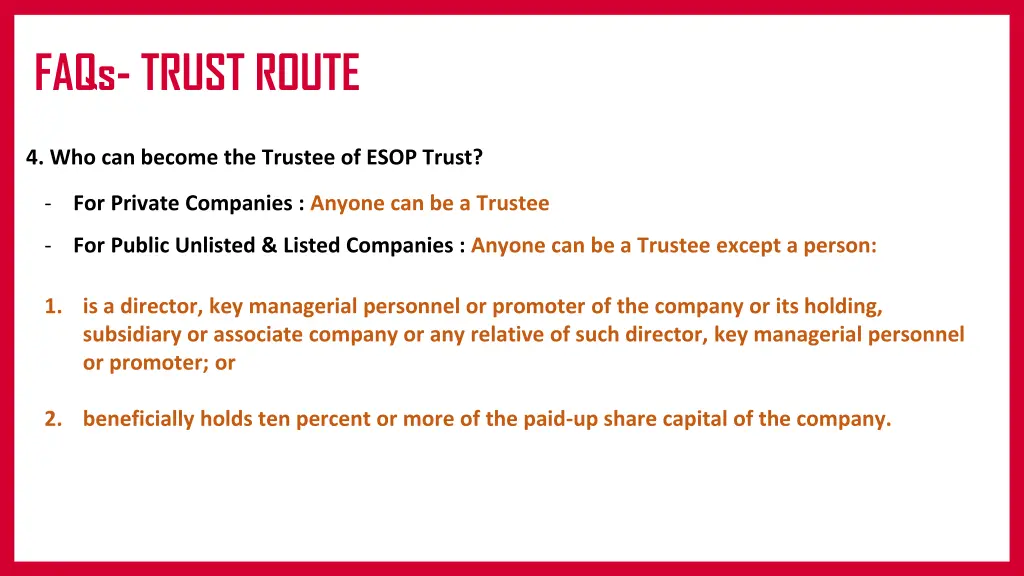 faqs trust route 1