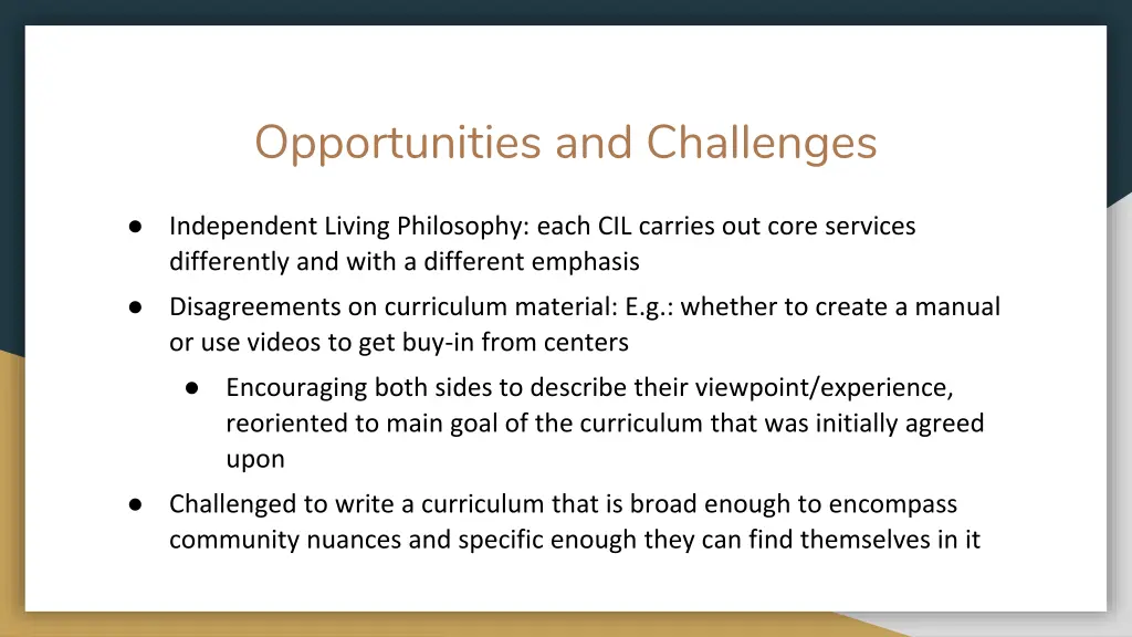opportunities and challenges