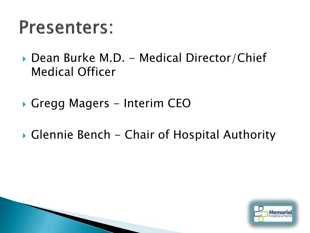 dean burke m d medical director chief medical