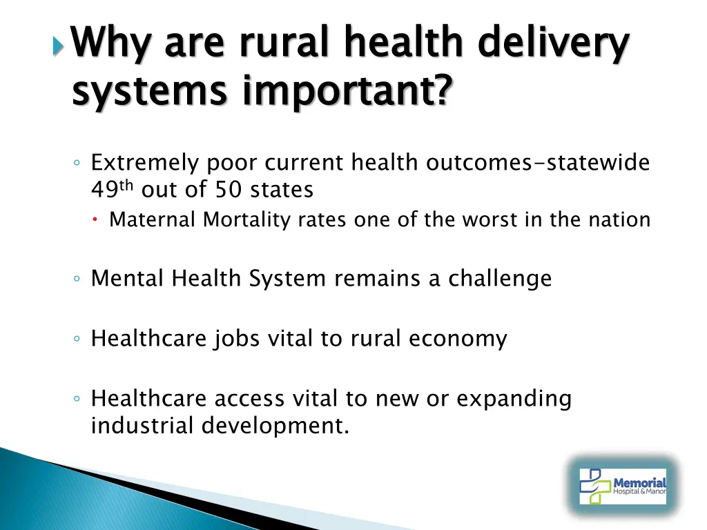 why are rural health delivery systems important