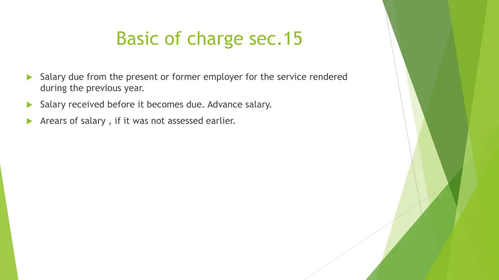 basic of charge sec 15