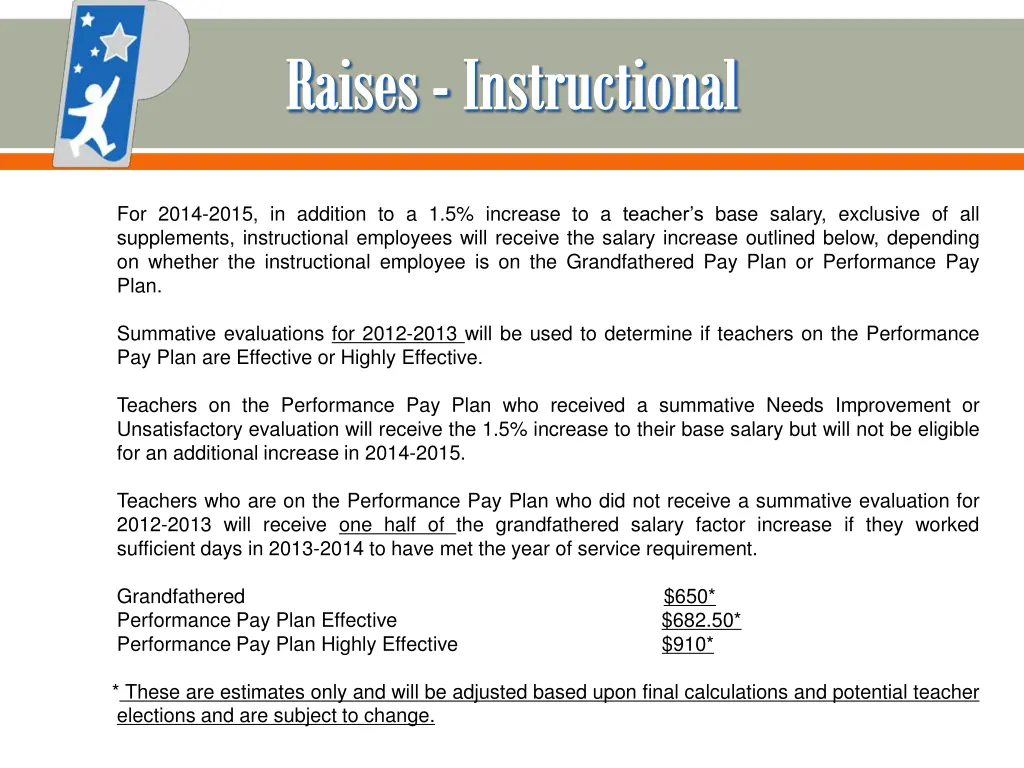 raises instructional