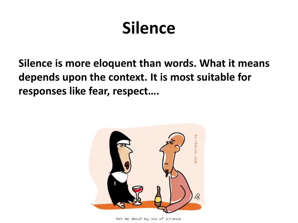 silence