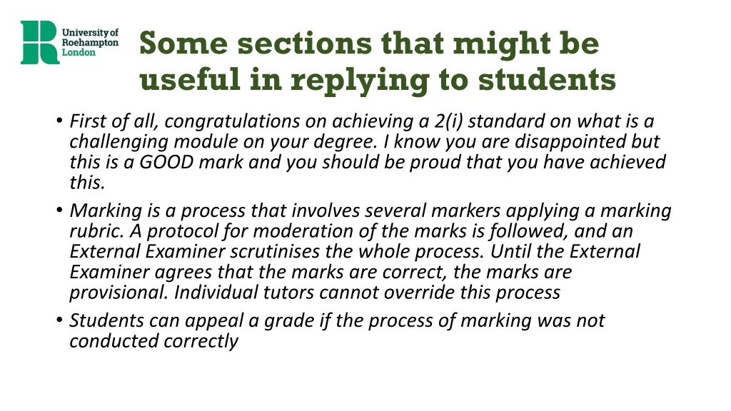 some sections that might be useful in replying