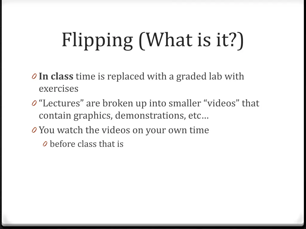 flipping what is it