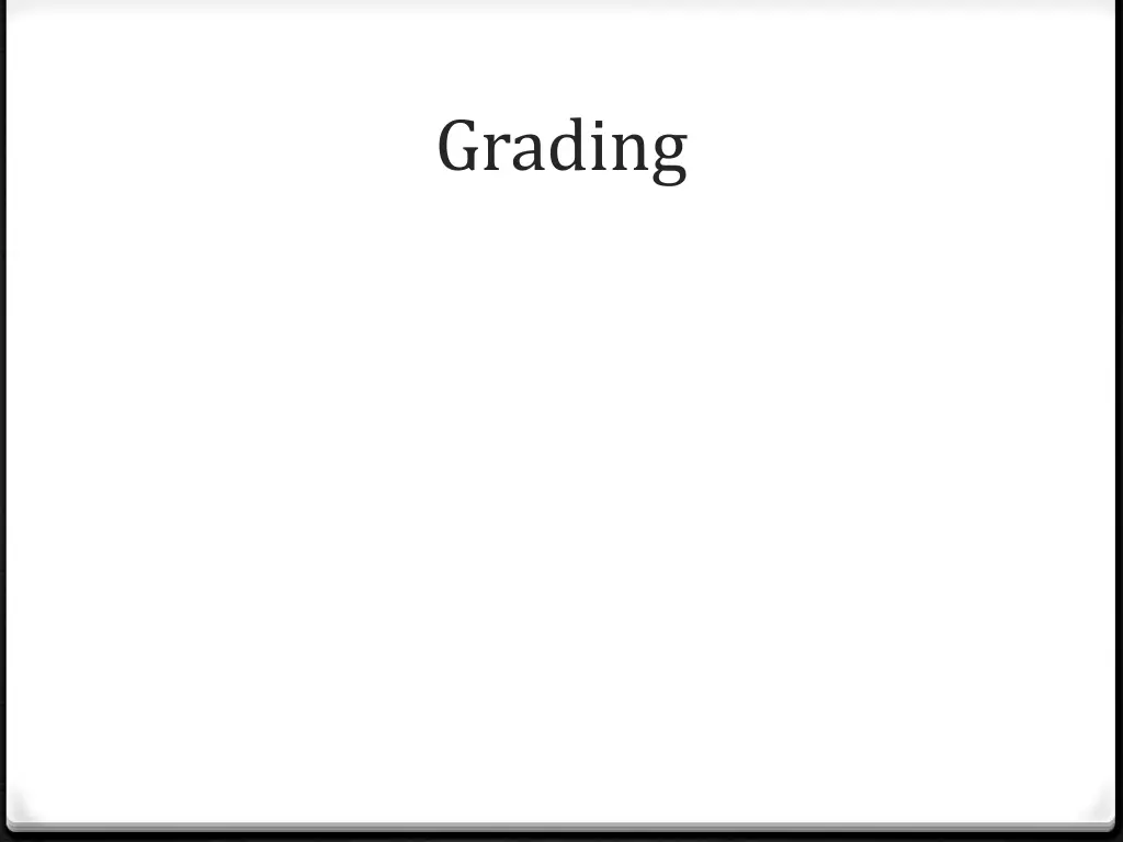 grading 1