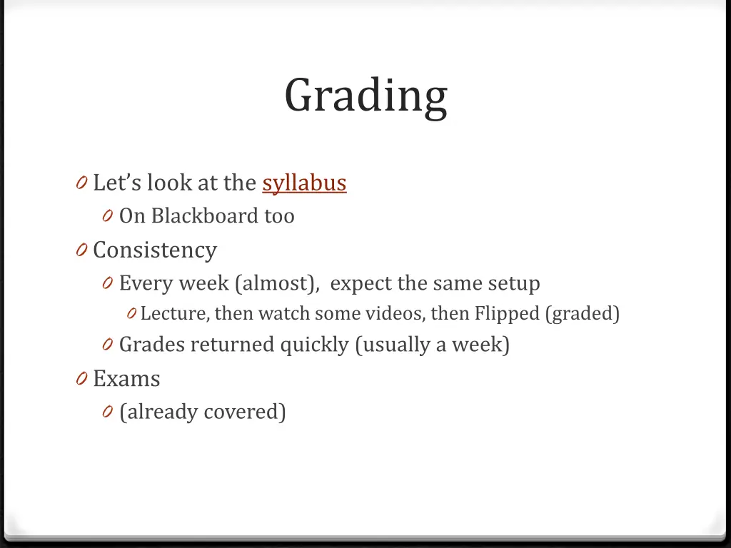 grading