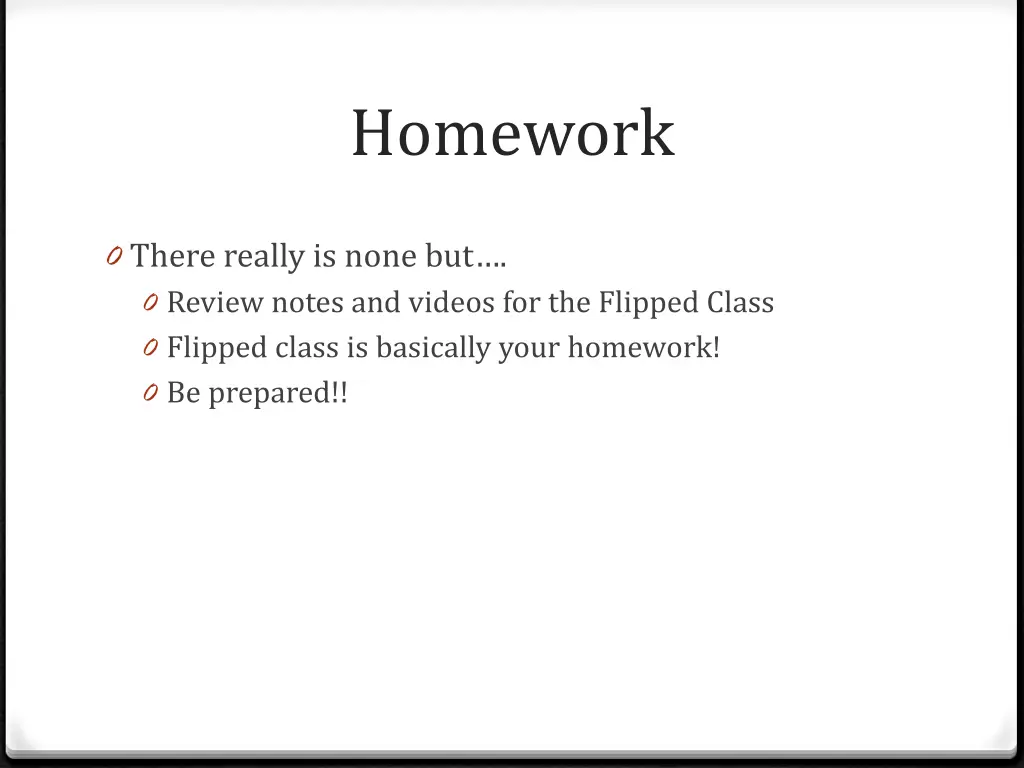 homework