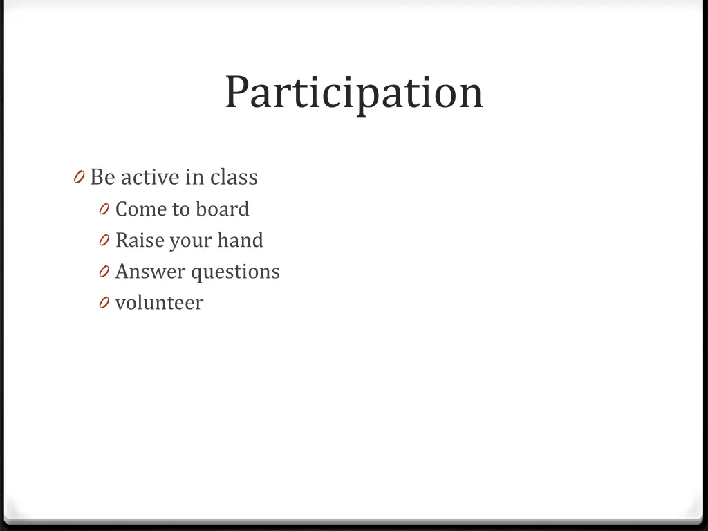 participation