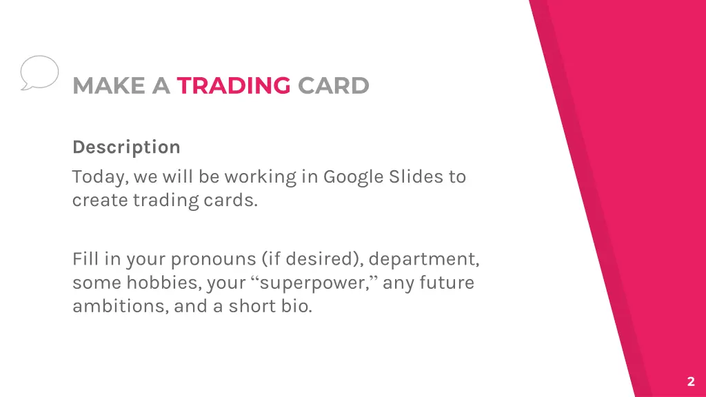 make a trading card 1