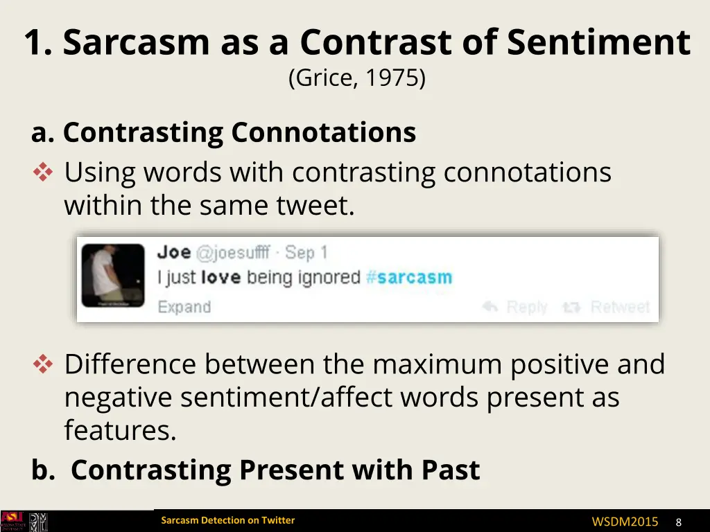 1 sarcasm as a contrast of sentiment grice 1975