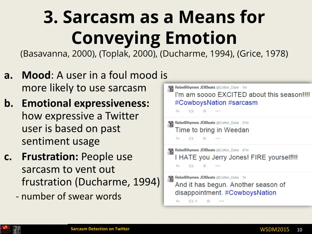 3 sarcasm as a means for conveying emotion