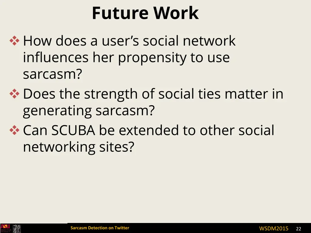 future work