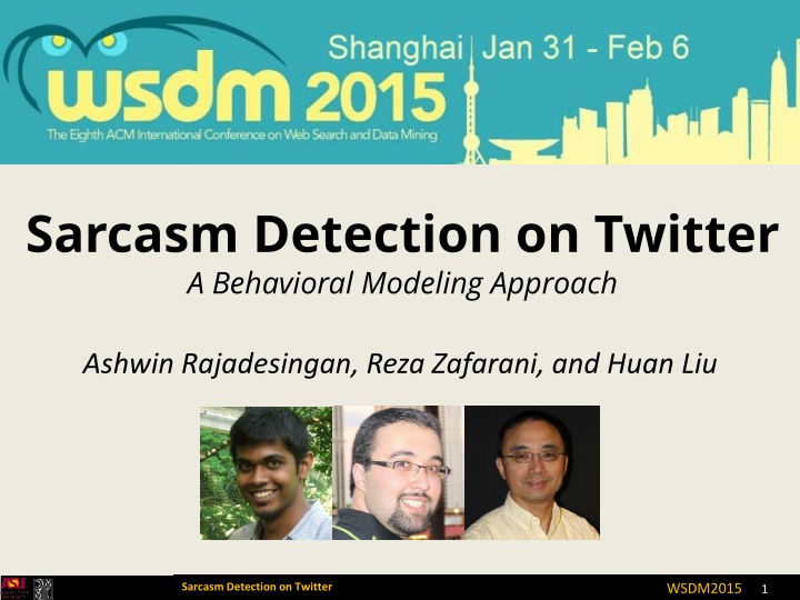 sarcasm detection on twitter a behavioral