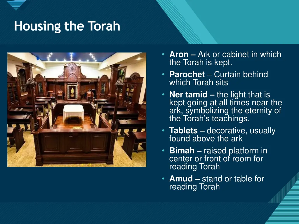 click to edit master title style housing the torah