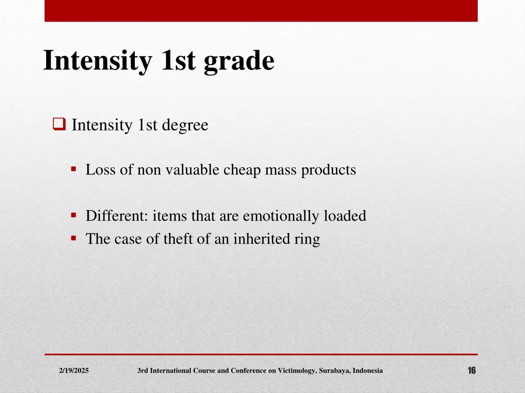 intensity 1st grade