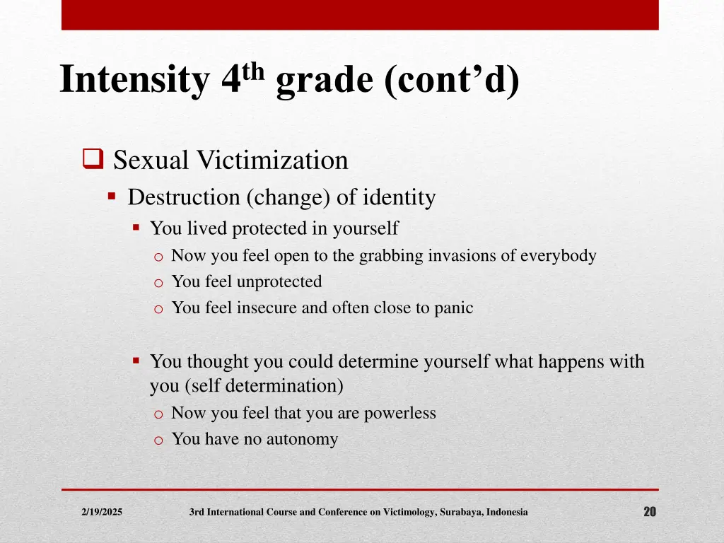 intensity 4 th grade cont d