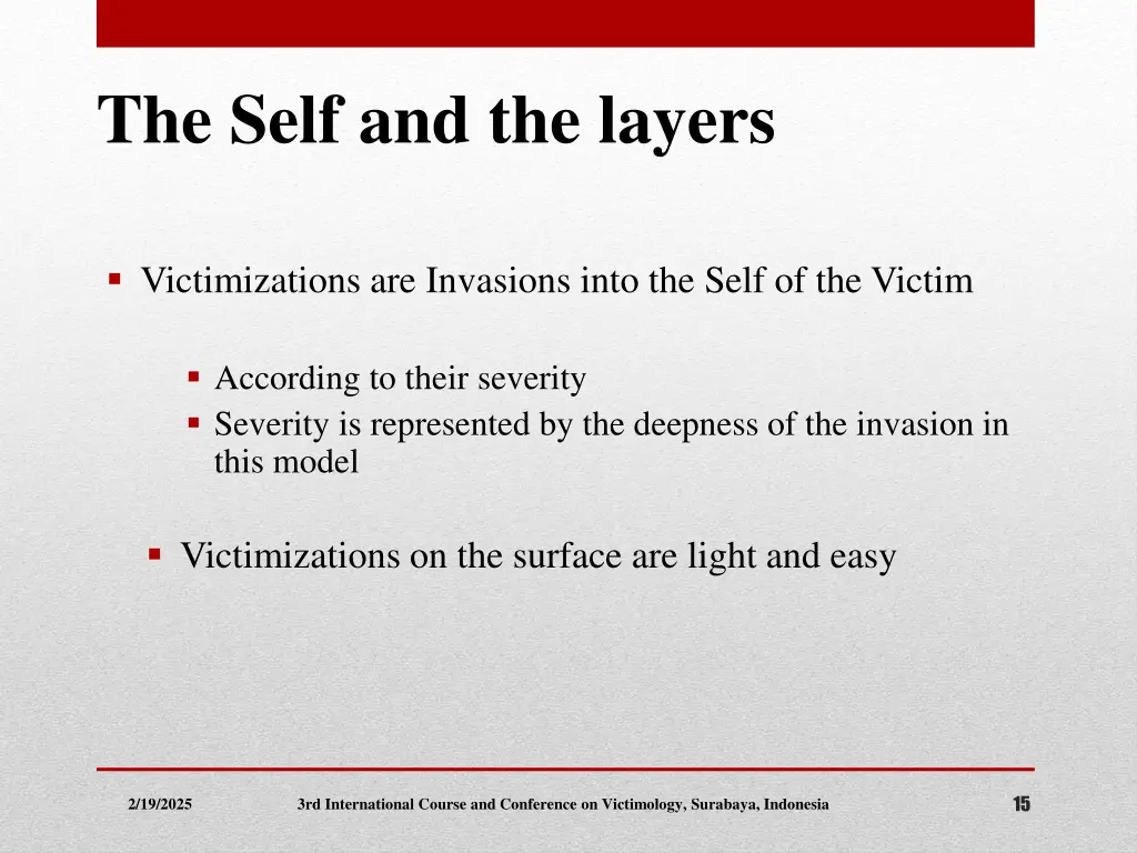 the self and the layers 1