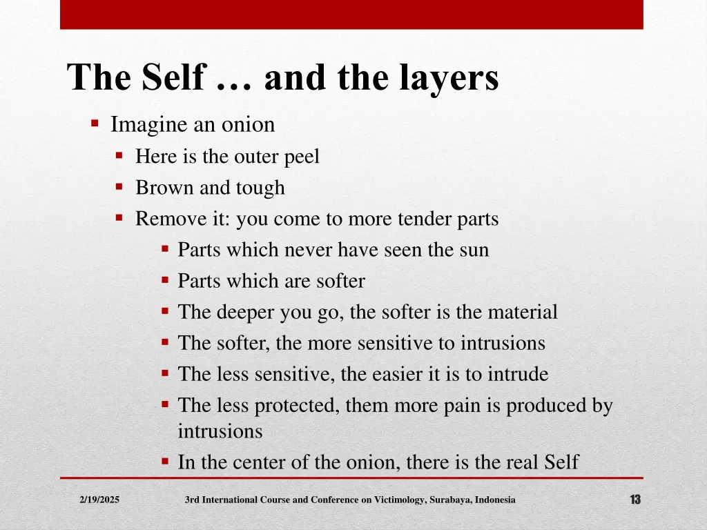 the self and the layers