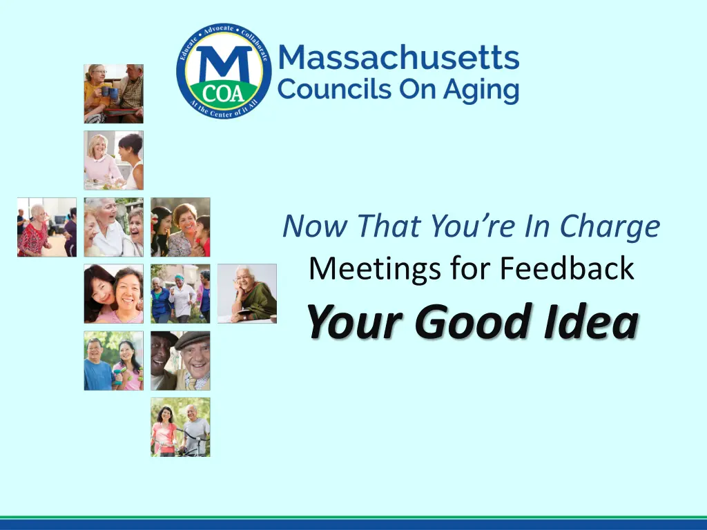 now that you re in charge meetings for feedback 1