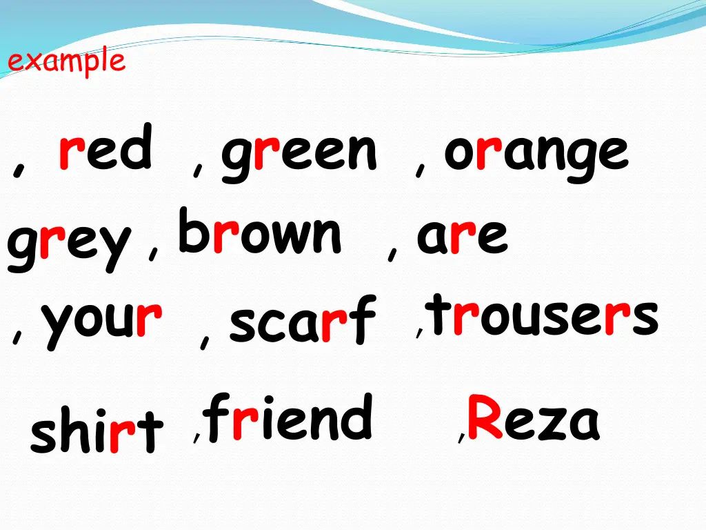 example red