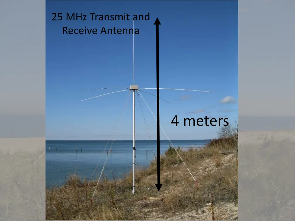 25 mhz transmit and receive antenna