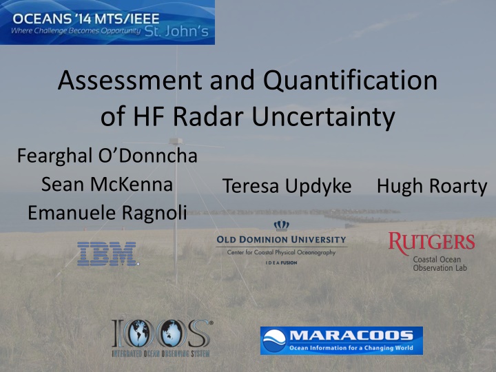 assessment and quantification of hf radar