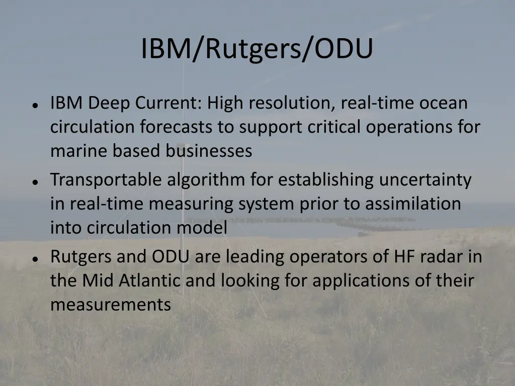 ibm rutgers odu