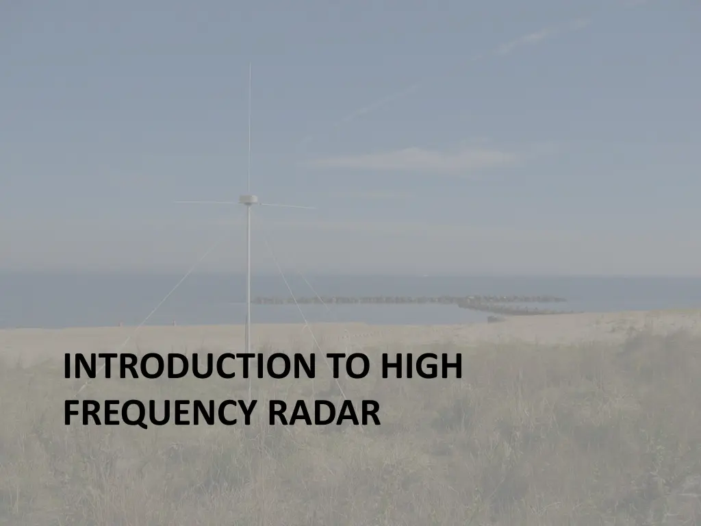introduction to high frequency radar