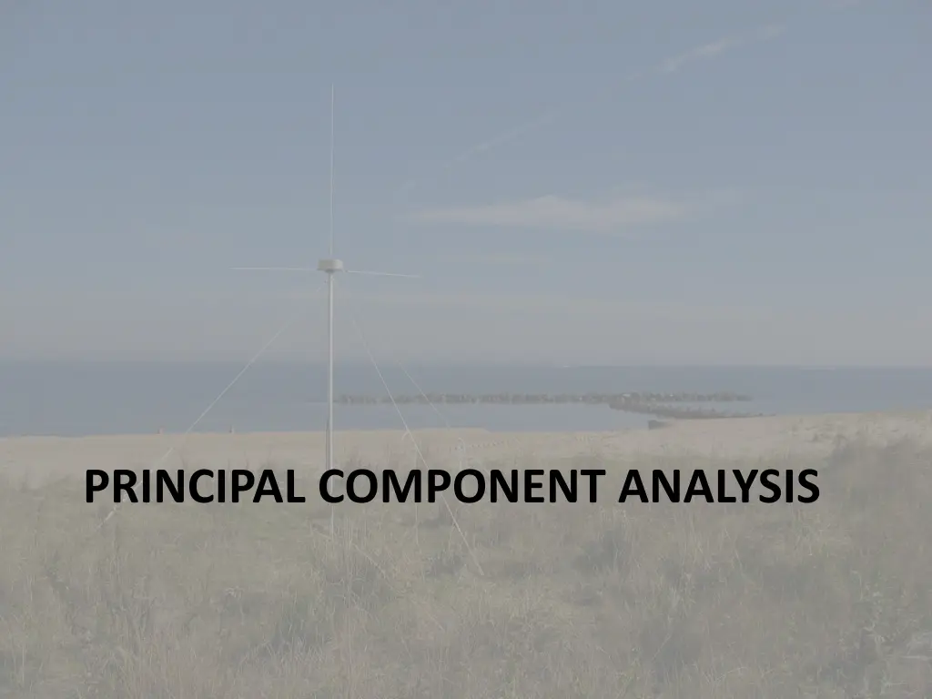 principal component analysis