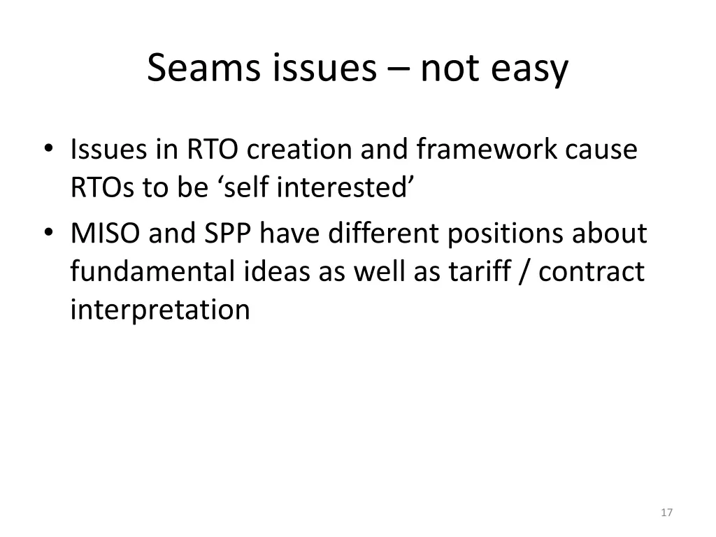 seams issues not easy