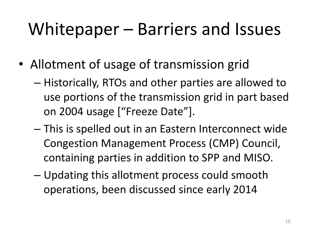whitepaper barriers and issues