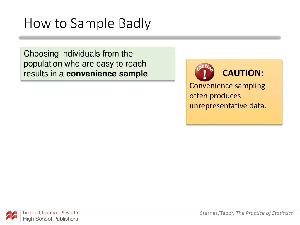 how to sample badly 1