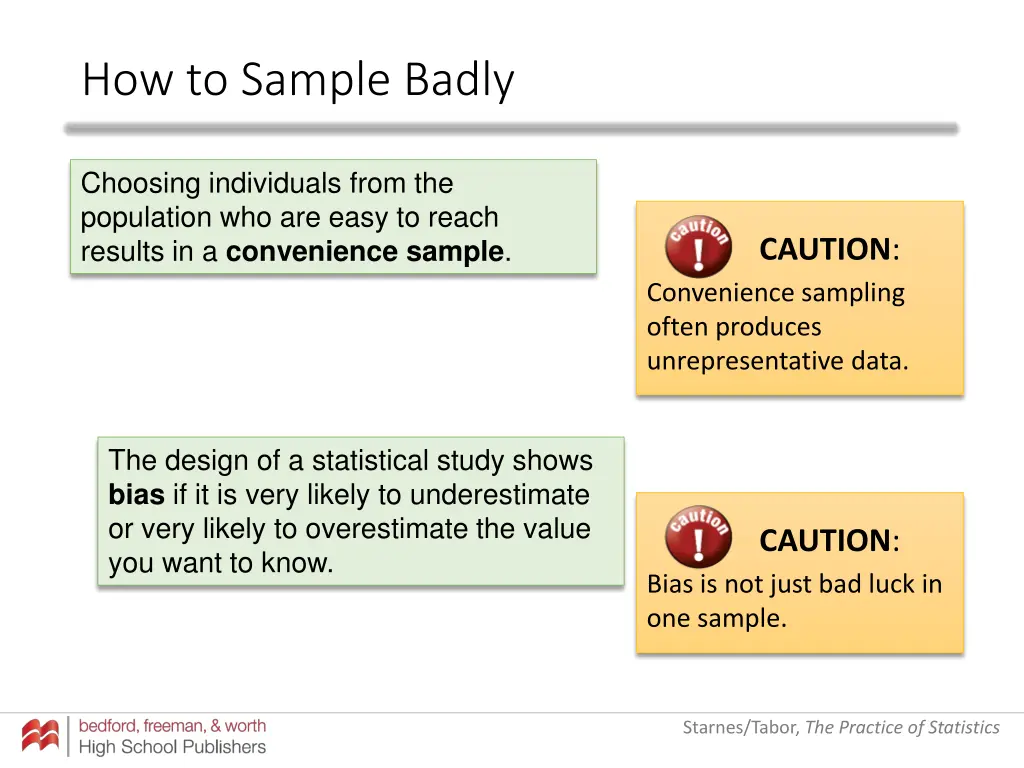 how to sample badly 3