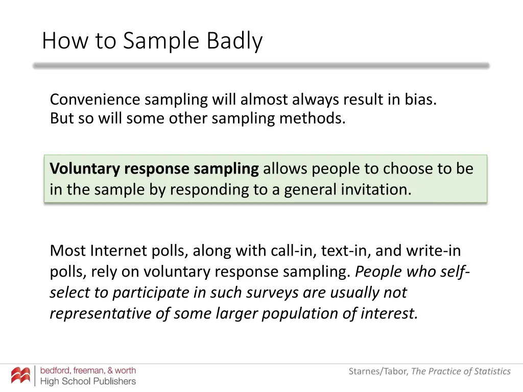 how to sample badly 6