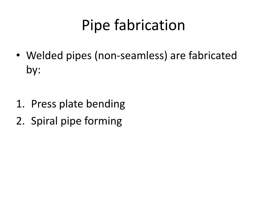 pipe fabrication