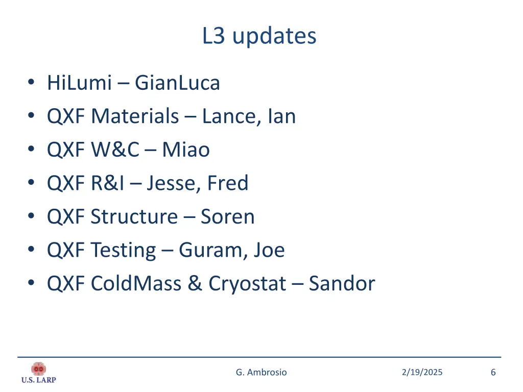 l3 updates