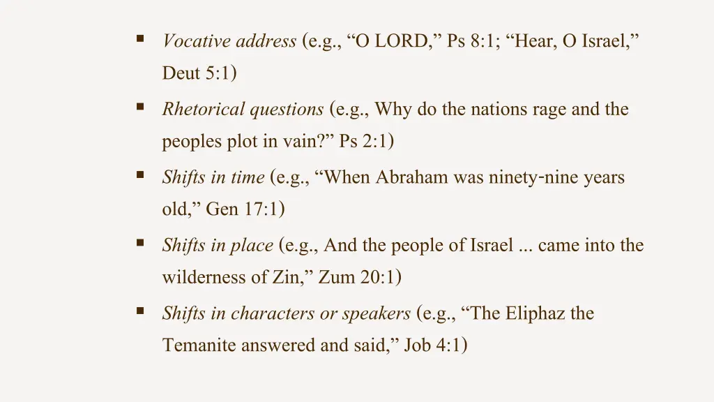vocative address e g o lord ps 8 1 hear o israel