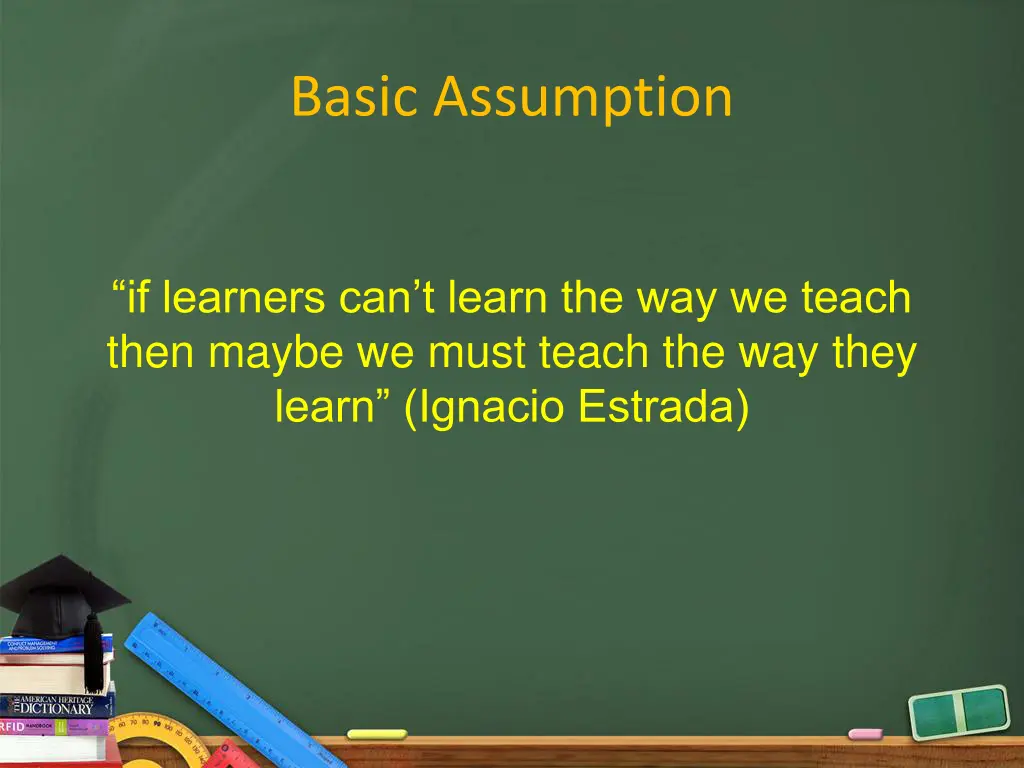 basic assumption