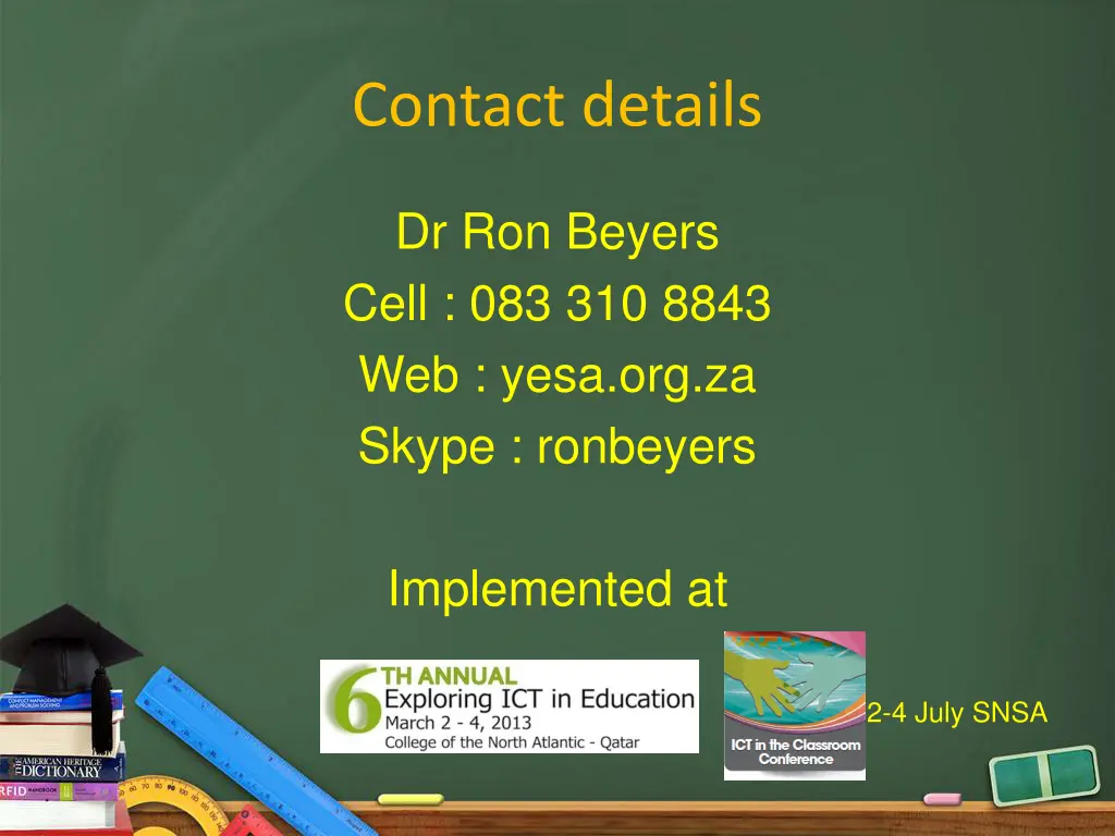 contact details